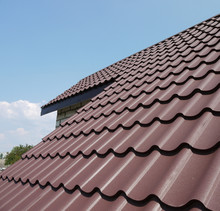 The Roof Is Made Of Metal Tiles