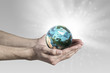 © Sergey Nivens - Human hand holding globe