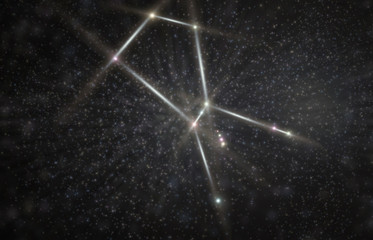 Wall Mural - orion constellation 3d illustration