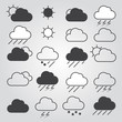 Set of weather icons.