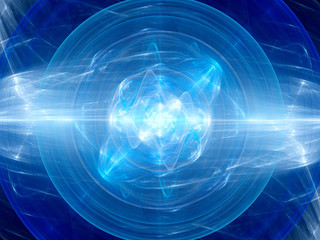 Wall Mural - blue glowing fusion with plasma force field
