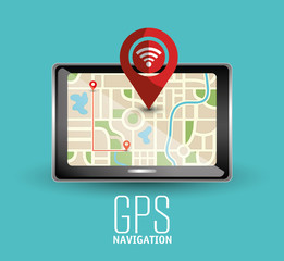 Wall Mural - GPS navigation design 