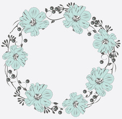 Poster - Floral Wreath