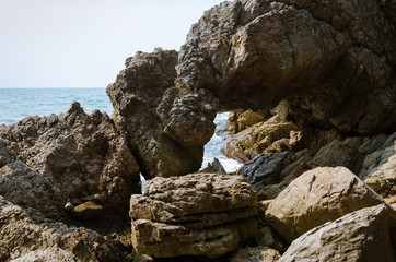 The Big Rock On Coastline.