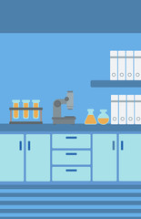 Poster - Background of laboratory interior.