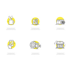 Wall Mural - Graphic icons.
Set of business concept icons for personal or company portfolio, website project or printing.