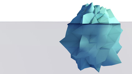 3D illustration of relief mathematic mode