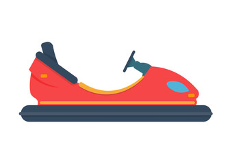 bumper car vector illustration