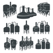 © kuzmichevat - Set - beer brewery elements, icons, logos. Vector