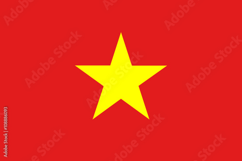 Valokuvatapetti Flag of Vietnam