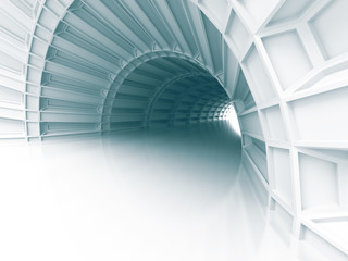 Wall Mural - abstract architecture tunnel with light background