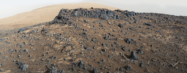 Wall Mural - mars surface. elements of this image furnished by nasa