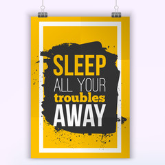 Vector Problem Quote . Motivation Inspiration. Vector Typography Quote Banner Design Concept. Poster mock up