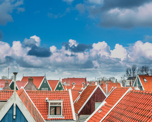 Dutch roof tops.