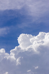 Wall Mural - clouds in blue sky before rain