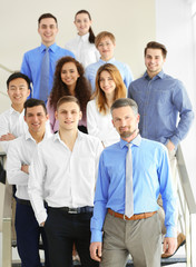 Poster - Group of people standing on the stairs