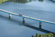 © Johnér - Aerial view of semi-truck on bridge