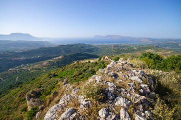 Sticker - Hills near Polyrrinia village on Crete - Greece