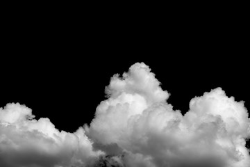 Wall Mural - clouds on black background