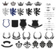 Set of heraldic symbol