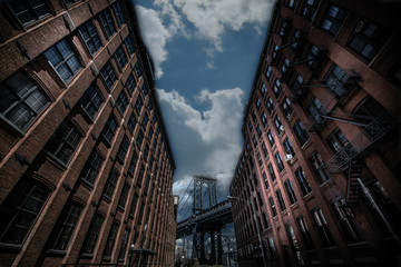 Fototapete - Manhattan's bridge