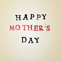 Poster - text happy mothers day