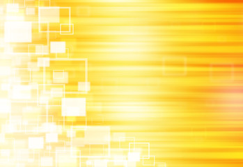 Wall Mural - gold ray lights technology defocused square abstract background.