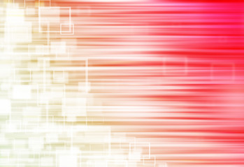 Wall Mural - gold and red ray lights technology defocused square abstract background.