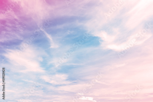 Sky with a pastel colored gradient