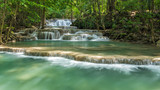 Fototapeta Łazienka - Wonderful waterfall in Kanjanaburi Province, Thailand