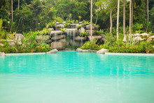 Jungle Landscape With Wonderful Blue Lagoon, Thailand
