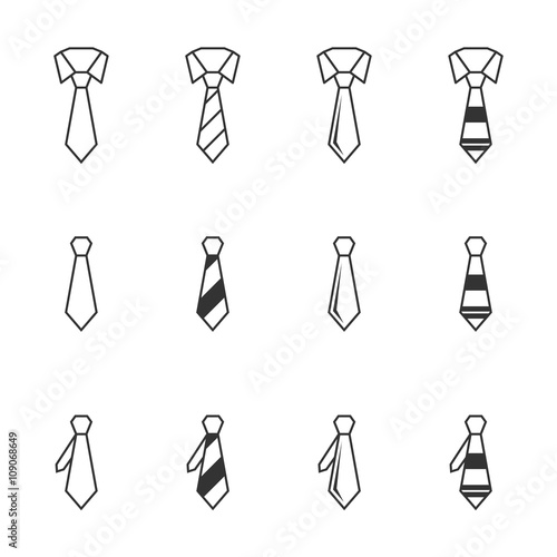 Fotografia  Tie icons.
