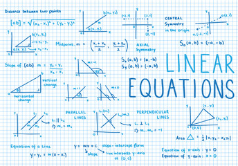 Sketch Notes LINEAR EQUATIONS [MATH]