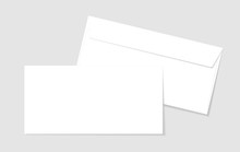 Blank Paper Envelopes For Your Design. Vector Envelopes Template.