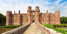 Brick Herstmonceux Castle In England East Sussex 15th Century UK