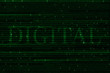 © Metallic Citizen - The green alphanumeric code background.