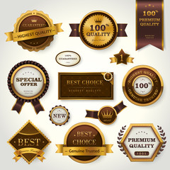 Wall Mural - premium quality labels set