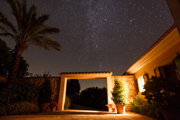 Starry sky in Mallorca