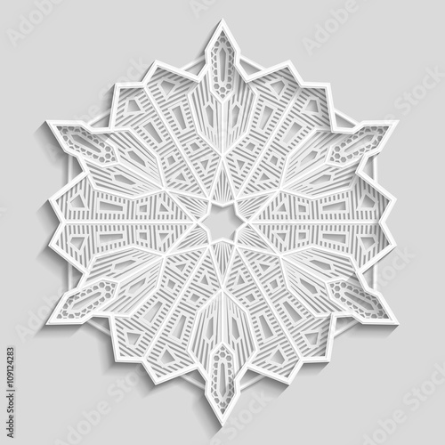 Download 3D mandala, lacy paper doily, decorative flower ...