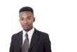 © Jacques Durocher - young man in suit and tie on white background, businessman