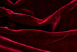 close up of elegant red velvet - fashion design - abstract background