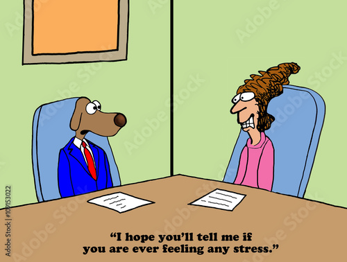 Business Cartoon About Stress At Work Stock Illustration Adobe Stock Business Cartoon About Stress At Work Stock Illustration Adobe Stock