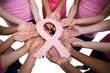 © WavebreakMediaMicro - Women standing in a circle for breast cancer