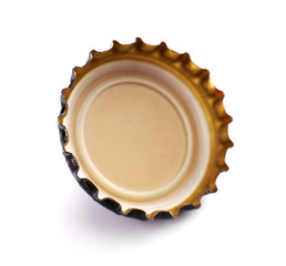 Poster - Beer bottle cap, isolated on white