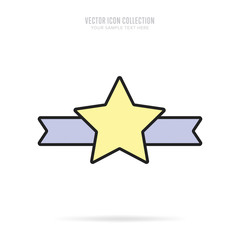 Wall Mural - awar icon vector isolated on white background. flat design style.