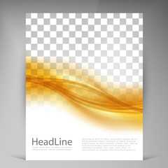 Wall Mural - vector beautiful gold satin flyer