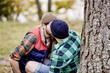 © Johnér - Couple kissing outdoors
