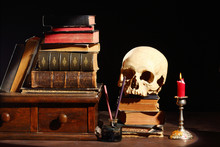 Books And Skull