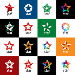 Poster - vector logo star