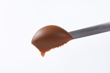 Poster - chocolate spread on knife